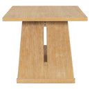 Dining Set With Rectangular Table, 4 Upholstered Chairs & 1 Padded Bench