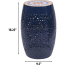 RUBY 12' SIDE TABLE - DARK BLUE