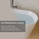 Glossy Freestanding Bathtub With Toe Tap Drain by HouseOfZazla