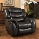 Classic Design Recliner, Upholstery Recliner, Glider Recliner - Black Berry by Unique Piece Furniture