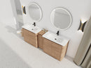 84'' Freestanding Bathroom Vanity with Ceramic Sink