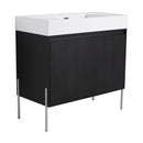 Freestanding Bathroom Vanity With Resin Sink And Storage Cabinet by HouseOfZazla