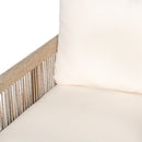 Modern Outdoor Woven Lounge Chair With Solid Wood Frame - Teak by HouseOfZazla