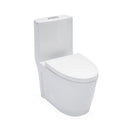 1 Piece Toilet For Bathroom, Dual Flush 1.24 / 1.6 Gpf, Soft Closing Seat - White by HouseOfZazla