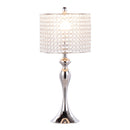 Ashland - Contemporary Table Lamp Round Clear Crystal Beads (Set of 2) - Polished Nickel