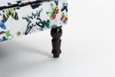 Upholstered Accent Chair - Vintage Armchair with Solid Wood Legs