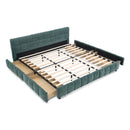 Modern Platform Bed Frame With Thick Fabric by Unique Piece Furniture