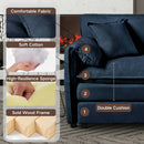 Oversized Deep Seat Sectional Sofa Modern Chenille Cloud Couch Large 3 Seater Modular Sofa with 3 Pillows