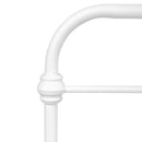 86.4" L X 59.6" W X 44" H Metal Bed Frame Queen Size Standerd Bed Frame - WHITE