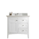 James Martin Palisades 36" Single Bathroom Vanity, Bright White
