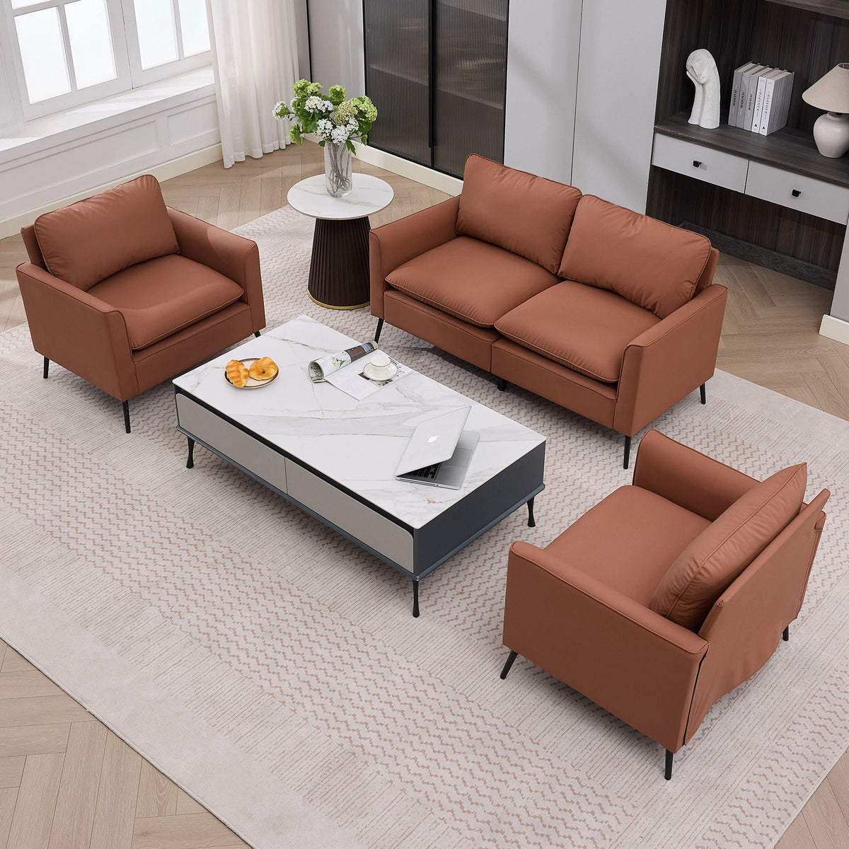 Upholstered Loveseat, For Living Room, photo 21 of 40