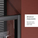 Sliding Shower Door For Bathtub - Matt Black
