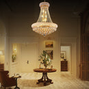 24-Inch Gold Crystal Chandelier, 12-Light French Empire Style Ceiling Light by HouseOfZazla