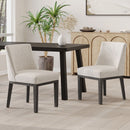 Modern Dining Chair With Durable Fabric Upholstery And Sturdy Wooden Frame (Set of 2) by HouseOfZazla