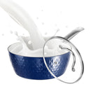 CasaFoyer 18cm Induction Saucepan with Lid - 1.5L Non-Stick Milk Pan