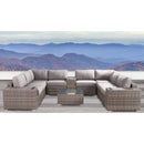 Modern Patio Rattan Sectional Set With Cushions by Unique Piece Furniture