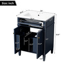 24" Bathroom Vanity with 2 Doors and Tip-Out Drawer by HouseOfZazla