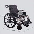 Heavy Duty Foldable Manual Wheelchair with Double X Force Support by HouseOfZazla