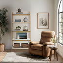 Parker - Bookcase With 5 Shelves - Off White / Natural by HouseOfZazla