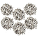 Iced Leaf/Twig Ball Christmas Tree Ornaments - Set of 4