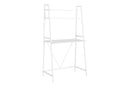 Computer Desk for Home Office, Laptop & Storage Shelves - White by HouseOfZazla