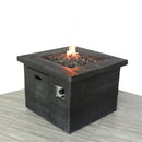 Fiber Reinforced Propane / Natural Gas Fire Pit Table - Charcoal
