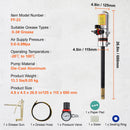 VEVOR Air Operated Grease Pump with 13 ft Hose and 360° Swivel Gun by HouseOfZazla
