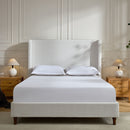 Harper - Tall Headboard Upholstered Bed / High Headboard / Elegant Simplicity / No Box Spring Needed by Unique Piece Furniture