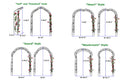 Metal Garden Arch Assemble Freely With 8 Styles Garden Arbor Trellis Climbing Plants Support Rose Arch by HouseOfZazla