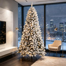 6 ft Pre-Lit Snow-Flocked Northern Pine Artificial Christmas Tree