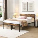 Full Size Bed Frame with Wood Headboard