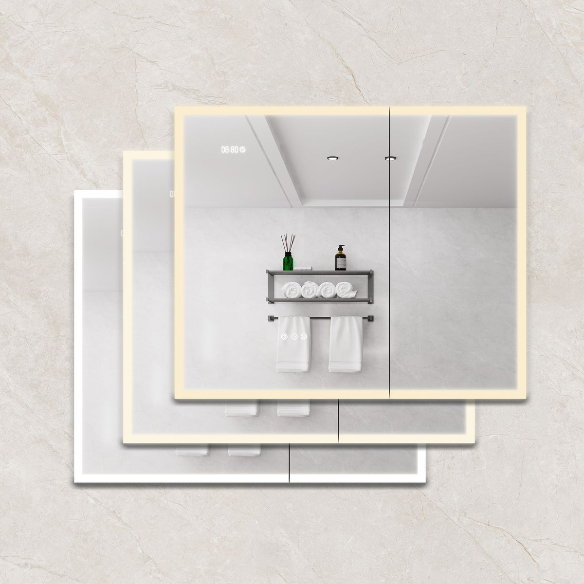 Bathroom Medicine Cabinet With Lights, LED Medicine Cabinet With Mirror, Lighted Medicine Cabinet With Defogger, photo 8 of 12