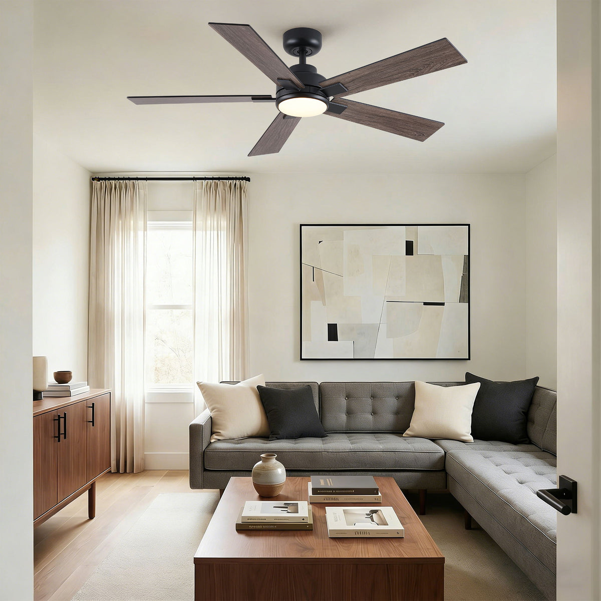 Reversible Motor Integrated LED Dimmable Ceiling Fan With Light, photo 15 of 40