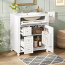 Bathroom Vanity Cabinet With Sink, Soft Close Doors With Door Organizer by Unique Piece Furniture