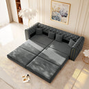 3-In-1 Convertible Sleeper Sofa With Movable Ottoman For Living Room by HouseOfZazla