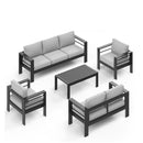 Outdoor Patio Set With All-Weather Thick Cushions by HouseOfZazla