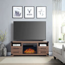 Electric Fireplace With Remote Control For Indoor Heating - Black by HouseOfZazla