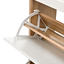 Shoe Cabinet with 3 Hidden Flip Drawers & 2 Storage Drawers