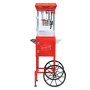 Popcorn Machine with Cart, 6 Oz Stainless Steel Pot by HouseOfZazla