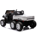 24V 2-Seater UTV-XXL Ride On Truck with Dump Bed for kid,Ride On 4WD UTV with 6 Wheels,Foam Tires, Suitable for Off-Roading,remote control,Three-Point Safety Harness