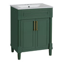 Bathroom Vanity With Integrated Sink and 2 Door Cabinet by HouseOfZazla