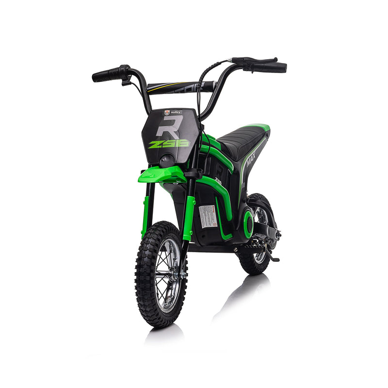 24V14ah Kids Ride On 24V Electric Toy Motocross Motorcycle Dirt Bike-XXL large,Speeds up to 14.29MPH,Dual Suspension, Hand-Operated Dual Brakes, Twist Grip Throttle, Authentic Motocross Bike Geometry