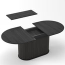 55.11'-70.86' Extendable Dining Table with Striped Legs