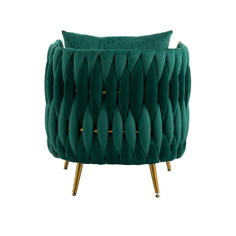 Accent Chair with Storage Ottoman Chair Tufted Barrel Chair Set Arm Chair for Living Room Bedroom