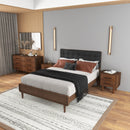 Logan - Nightsd Bed Side Tables With 2 Drawers - Brown by HouseOfZazla