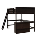 Loft Bed With Shelves With Desk by HouseOfZazla