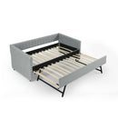 Upholstered Daybed With Trundle With Vertical Stripes by HouseOfZazla