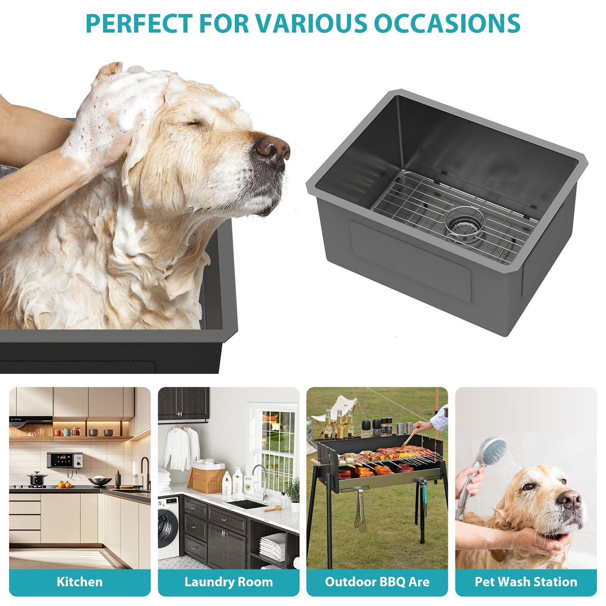 Undermount Kitchen Sink With Deep Single Bowl, photo 13 of 35