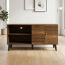 Amidon - TV Stand, With 2 Storage Shelves And 1 Cabinet by Unique Piece Furniture