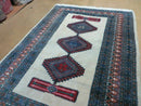 4' X 6' Vintage Handmade Bokhara Turkoman Pakistan Wool Rug Carpet Nice